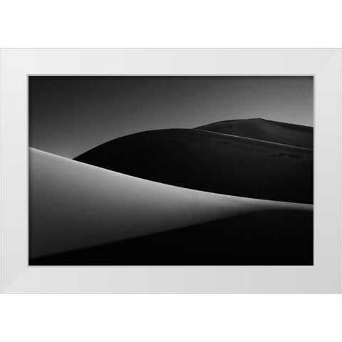Dune Iii. White Modern Wood Framed Art Print by Kravanja, Jure