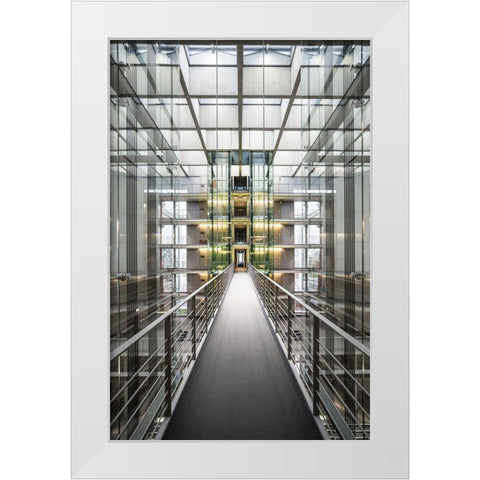 Untitled White Modern Wood Framed Art Print by Brosdau, Benjamin