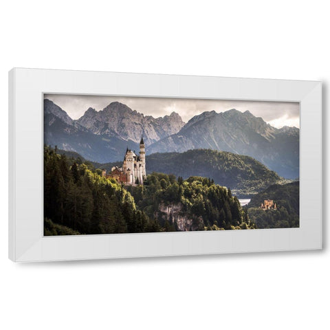 The Two Castles White Modern Wood Framed Art Print by Wonisch, Andreas