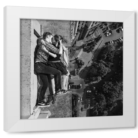 Requiem For A Dream White Modern Wood Framed Art Print by Aleksey, Panteleev