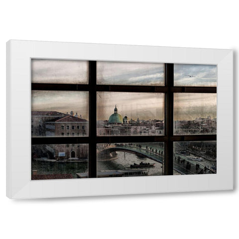 Venice Window White Modern Wood Framed Art Print by Marini, Roberto
