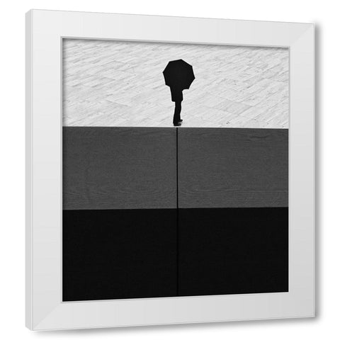 Brighter Days White Modern Wood Framed Art Print by Abrantes, Paulo