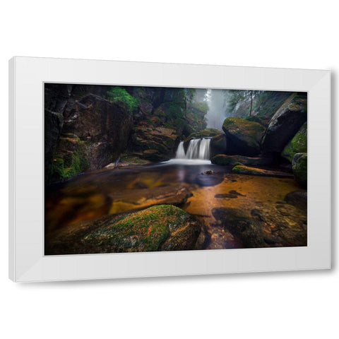 River Tales White Modern Wood Framed Art Print by Stoszko, Lucjan