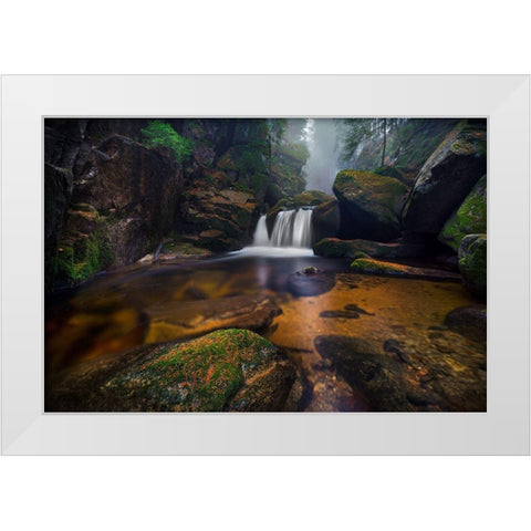 River Tales White Modern Wood Framed Art Print by Stoszko, Lucjan