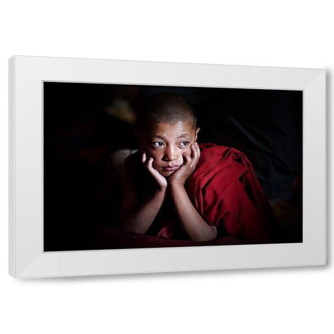 Will Be My Life? White Modern Wood Framed Art Print by Pandolfini, Sergio