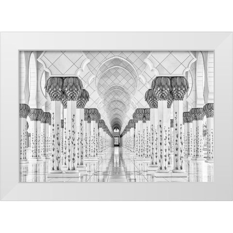Kind Of Symmetry White Modern Wood Framed Art Print by Schilbe, Stefan