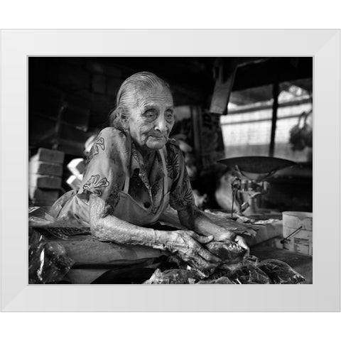 Doapa Claudia. Tabasco-Mexico White Modern Wood Framed Art Print by B Ferragut, Toni
