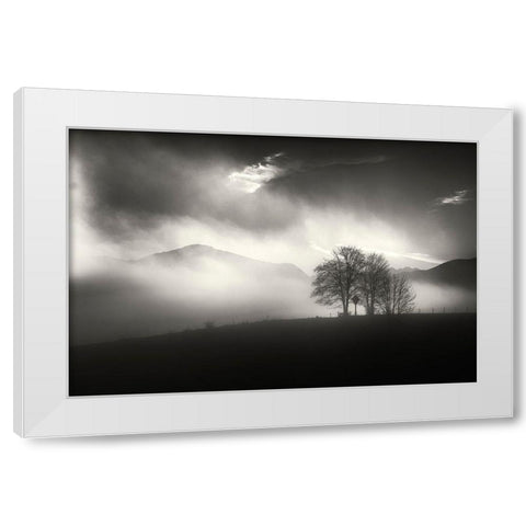 Morning Mood White Modern Wood Framed Art Print by Pauli, Nina