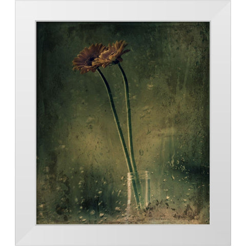 Rainy Day White Modern Wood Framed Art Print by Devos, Delphine