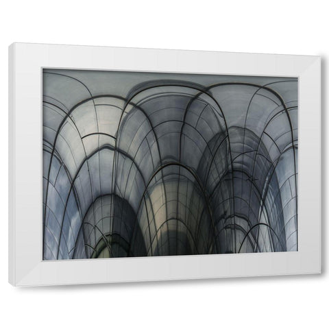Cobweb Cathedral White Modern Wood Framed Art Print by Vangindertael, Luc