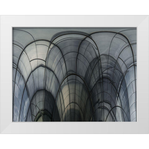 Cobweb Cathedral White Modern Wood Framed Art Print by Vangindertael, Luc