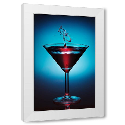 Salute White Modern Wood Framed Art Print by Trebuth, Heinz