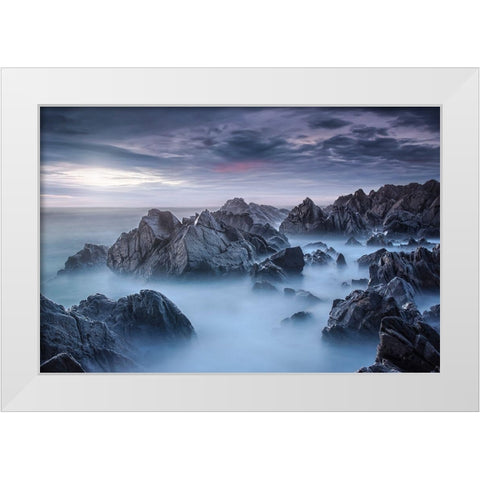 Nuno Araujo Ac The Chronicles Of Helion | Rebirth White Modern Wood Framed Art Print by Araujo, Nuno