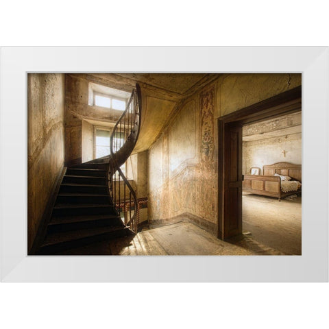 Untitled White Modern Wood Framed Art Print by Boomsma, Paul