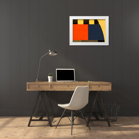 Nos Testscreen # 03 White Modern Wood Framed Art Print by Limberg, Huib