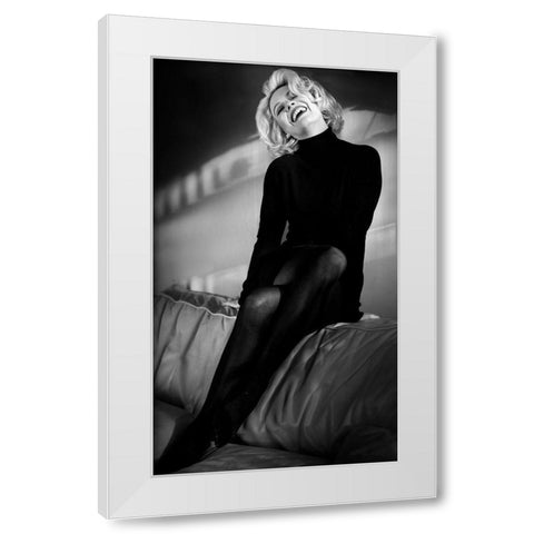 My Day With Marilyn .... White Modern Wood Framed Art Print by Peter Muller Photography