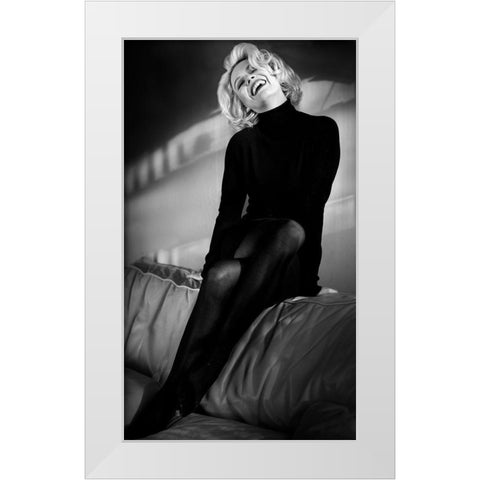My Day With Marilyn .... White Modern Wood Framed Art Print by Peter Muller Photography