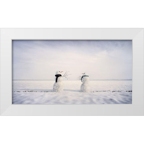 You And I White Modern Wood Framed Art Print by Kuiper, Leonie