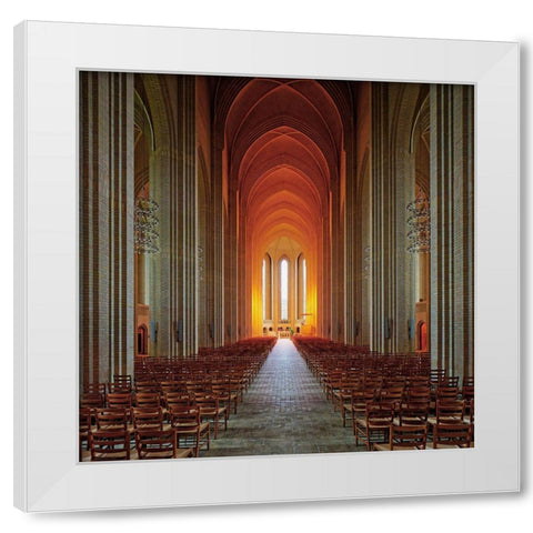 Holy Light White Modern Wood Framed Art Print by Fleckenstein, Martin