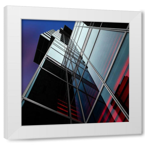 Mirror Wall White Modern Wood Framed Art Print by Claes, Gilbert