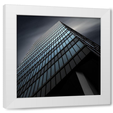 Pole Building White Modern Wood Framed Art Print by Claes, Gilbert