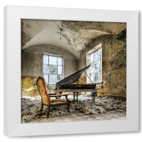 [In Heaven] White Modern Wood Framed Art Print by Benz, Mario