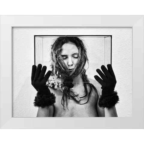 The Glass Prison White Modern Wood Framed Art Print by Dirven, Ton