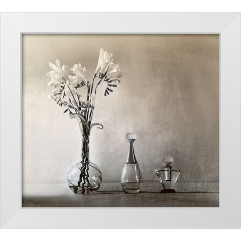 Untitled White Modern Wood Framed Art Print by Arjona, Elena