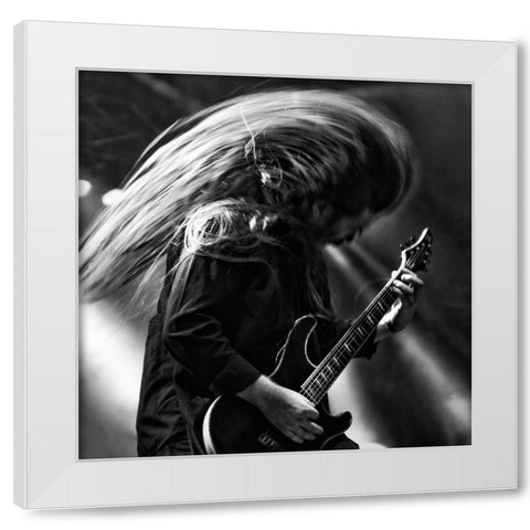 Metaldays L White Modern Wood Framed Art Print by Sedevcic, Damijan