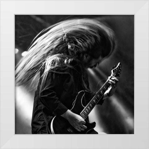 Metaldays L White Modern Wood Framed Art Print by Sedevcic, Damijan