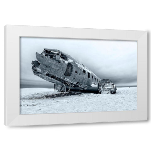Safe Landing White Modern Wood Framed Art Print by Benussi, Anthony
