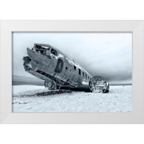 Safe Landing White Modern Wood Framed Art Print by Benussi, Anthony