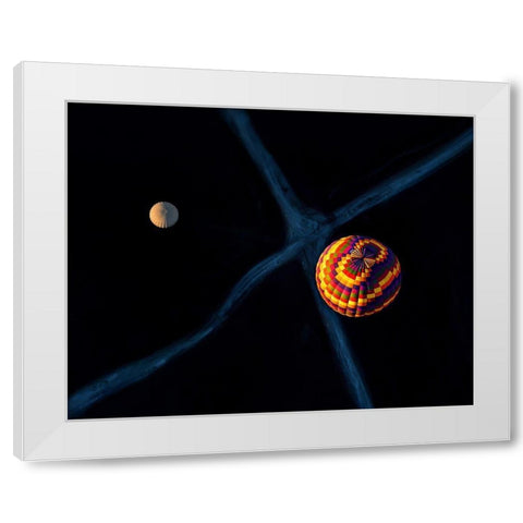 The Crossroads White Modern Wood Framed Art Print by Luis Duran, Juan