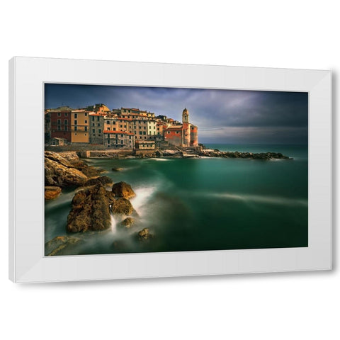 Tellaro... White Modern Wood Framed Art Print by Browko, Krzysztof