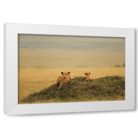 One Day It Will Be Yours White Modern Wood Framed Art Print by Mei, Massimo