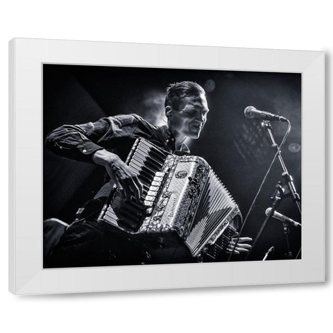 Joy White Modern Wood Framed Art Print by Samuelsson, Anders