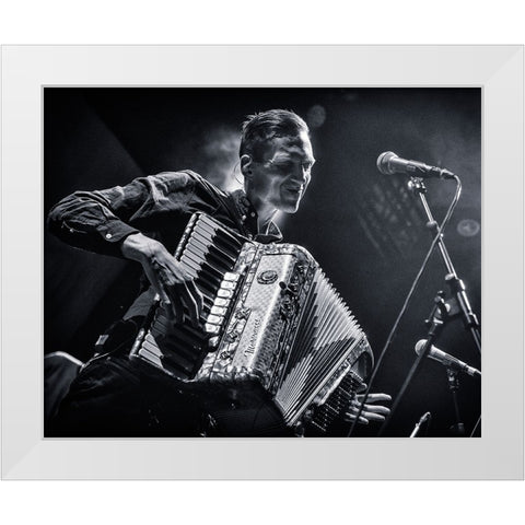 Joy White Modern Wood Framed Art Print by Samuelsson, Anders