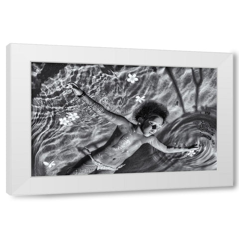 I Can Fly White Modern Wood Framed Art Print by Salgado Gispert, Gloria