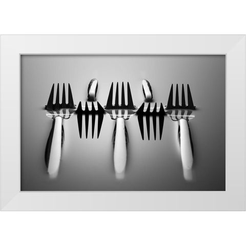 Drowning White Modern Wood Framed Art Print by De Kogel, Wieteke