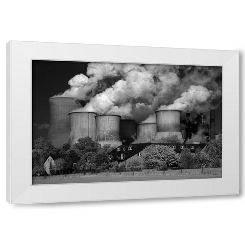 The Qgoodq Neighbor ... White Modern Wood Framed Art Print by Buchmann, Oliver