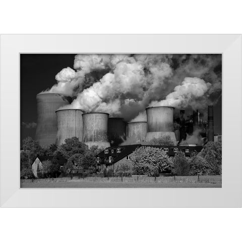 The Qgoodq Neighbor ... White Modern Wood Framed Art Print by Buchmann, Oliver