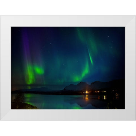 True Colors Shining Through White Modern Wood Framed Art Print by Caroline Stroksnes, Mette
