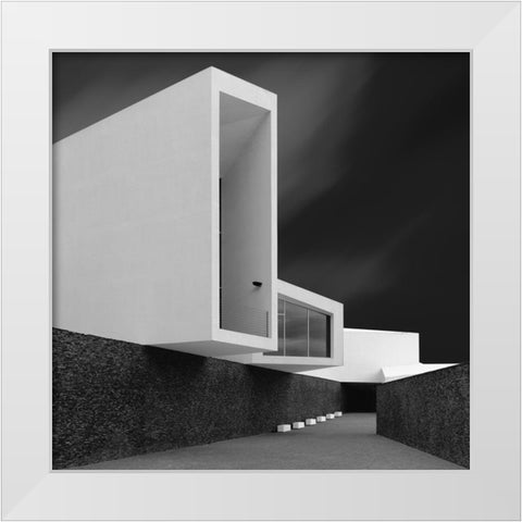 White Walls White Modern Wood Framed Art Print by Azevedo, Olavo