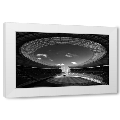 Omega White Modern Wood Framed Art Print by Hawerkamp, Hans-Wolfgang