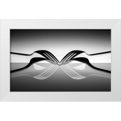 Spider White Modern Wood Framed Art Print by De Kogel, Wieteke