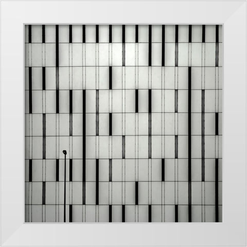 La Lampada White Modern Wood Framed Art Print by Claes, Gilbert