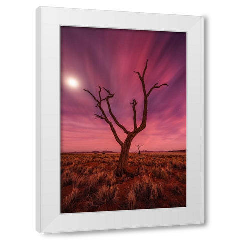 Magic Moments White Modern Wood Framed Art Print by Hoffmann, Raymond