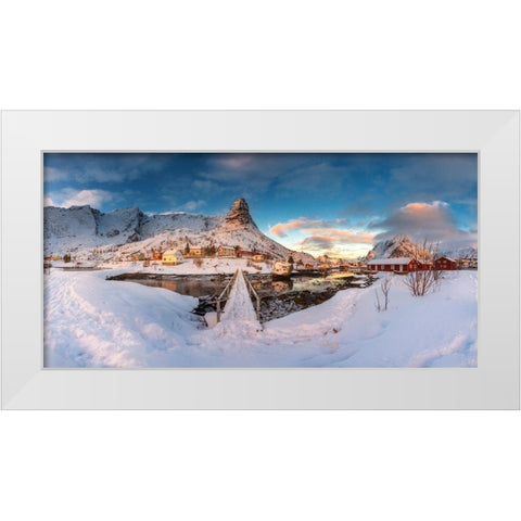 Reine White Modern Wood Framed Art Print by Martin Castan, David