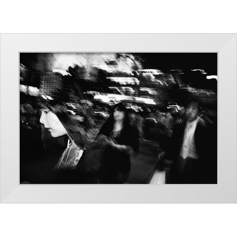 Untitled White Modern Wood Framed Art Print by Suzuki, Tatsuo