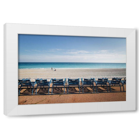 Sea Breeze White Modern Wood Framed Art Print by Palazon, Paco